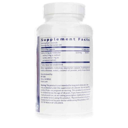 Iodine Complex 12.5 Mg, Klaire Labs